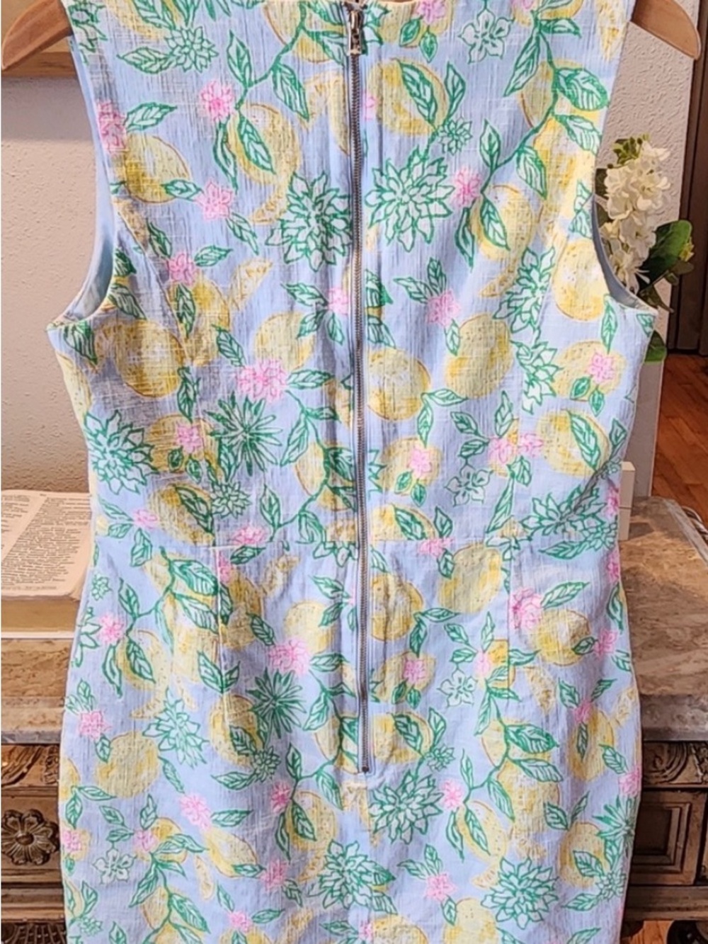 Lilly Pulitzer Kalinara Skirted Romper in "Bluette Make Lemonade". - Picture 3 of 5